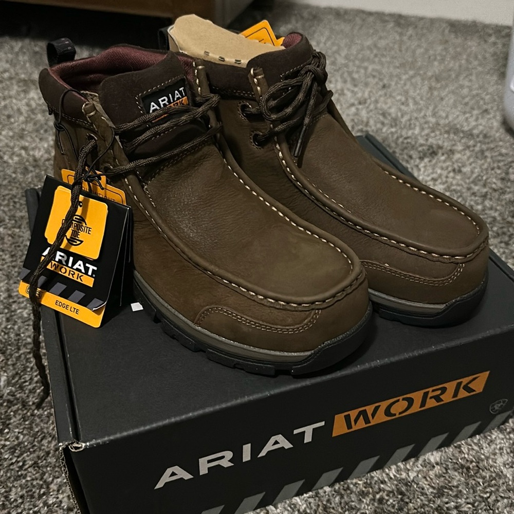 Ariat Brown Lace Up Work Boots